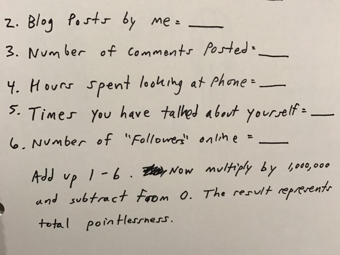 A doodle from one of comedian Demetri Martin's notebooks. 