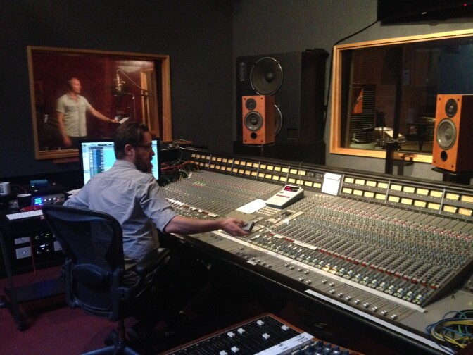 MIrror Talk recording their track "Call On Me" at The Fortress for Converse Rubber Tracks