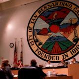 San Bernardino city council caps a 3-hour budget hearing by grimly approving authorization for Chapter 9 bankruptcy protection. 