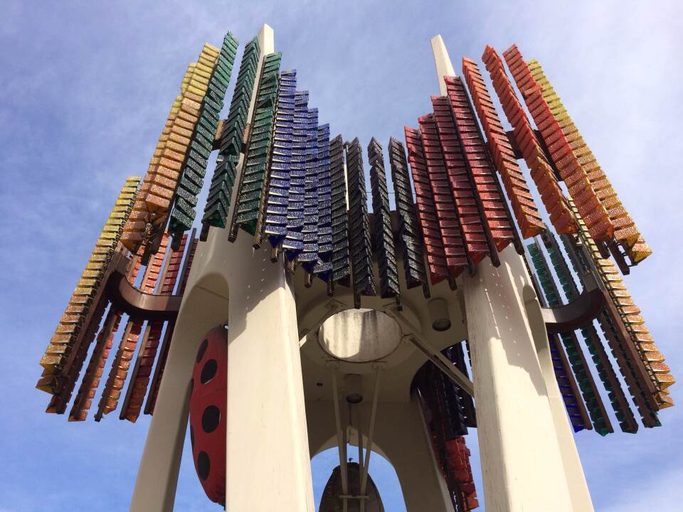 The Triforium public art structure in downtown LA 