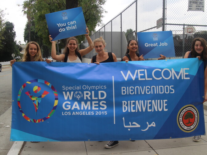 South Pasadena welcomes its host team for the Special Olympics. 