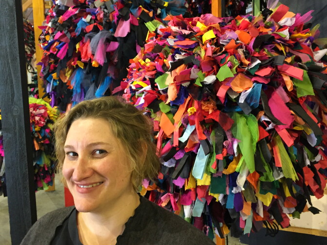 Jenny Sorkin, co-curator of Revolution in the Making, the first show at Hauser Wirth & Schimmel in the downtown LA arts district.