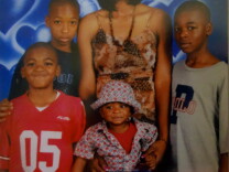 In this family photo, Ezell Ford, right, is with his mother, Tritobia Ford and three younger brothers.