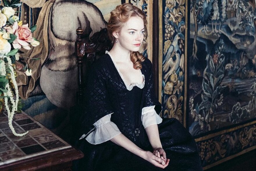 Emma Stone stars in the period film, "The Favourite."