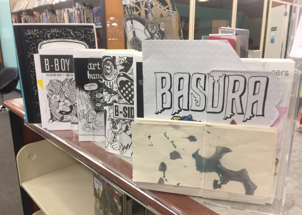 There are almost 1,000 zines in the zine collection at the Main Library in Long Beach.