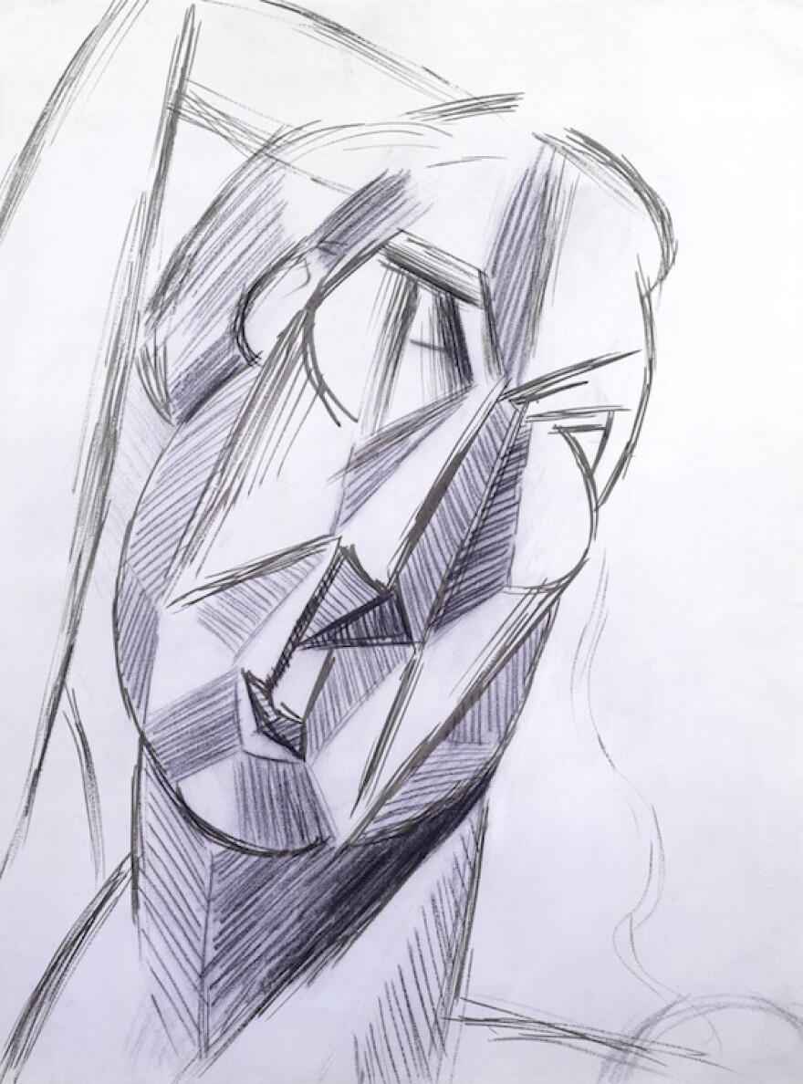 Pablo Picasso's 1909 gouache and pencil on paper, "Tête (Head of Fernande)" is part of the bequest to LACMA.