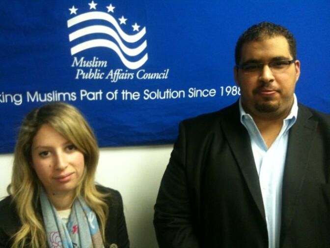 LIbyan-Americans Dina Duella and Omar Khalifa.  