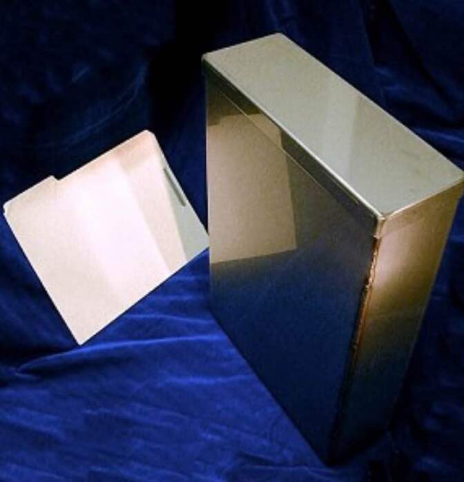 Items suggested and donated for the Highland Park time capsule will be put in a small metal box and buried at the Highland Park Senior Citizens Center. 