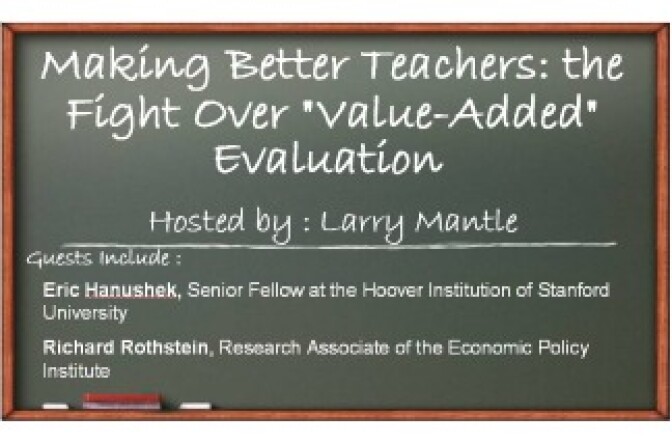 Making better teachers: the fight over "value-added" evaluation.