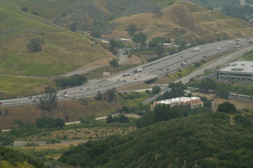The area surrounding the Liberty Canyon exit on the 101 Freeway is an ideal location for a wildlife crossing because it has natural habitat on both sides of the freeway and connects to vast areas of open space.