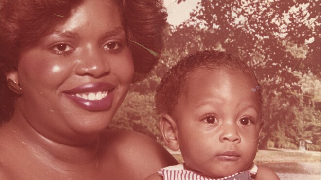 Filmmaker Darius Clark Monroe as a baby with his mother, Sigrid Tillman.