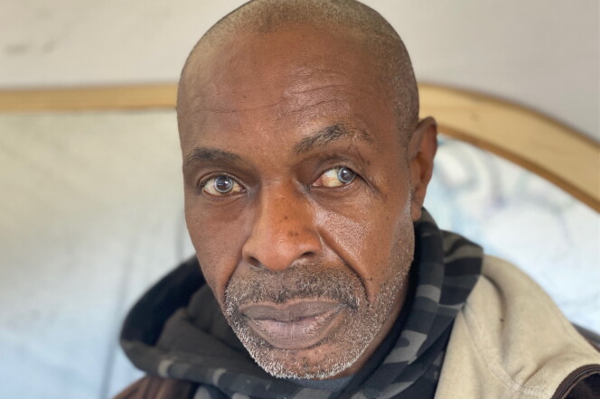 Micheal Banyard is shown in an upclose photo of his face looking directly into the camera.