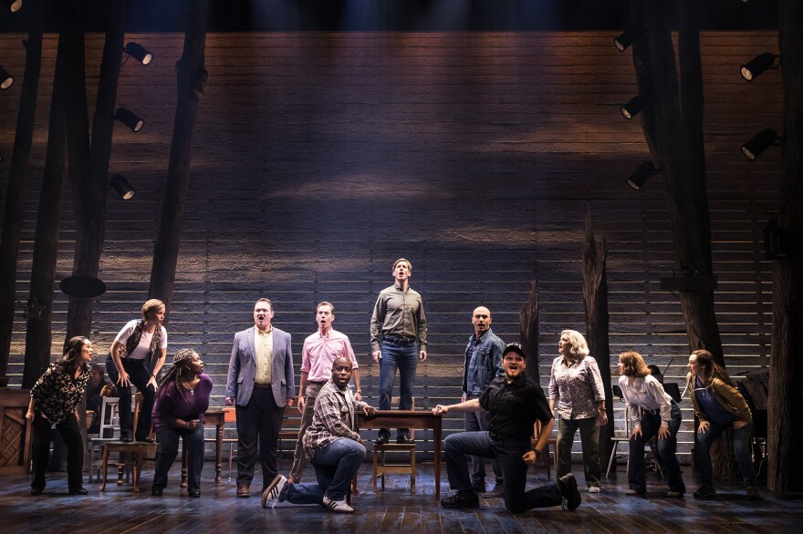 The company of the First North American tour of “Come From Away,” with a book, music and lyrics by Tony and Grammy Award nominees Irene Sankoff and David Hein, and direction by Christopher Ashley. 