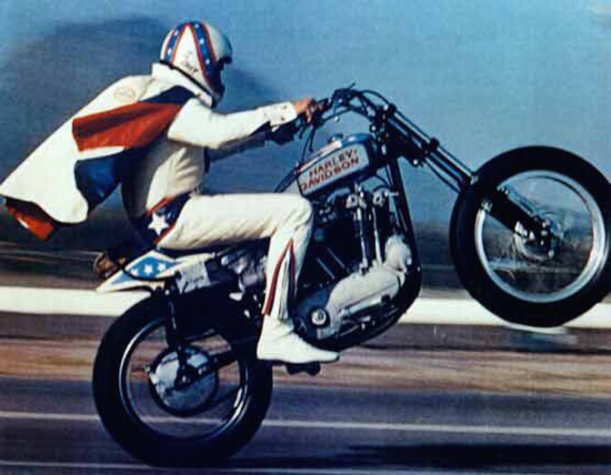 Evel Knievel in full regalia.
