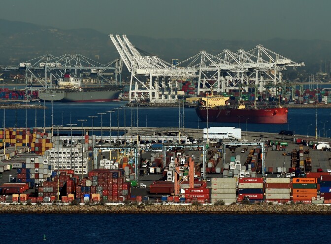 40 percent of U.S. imports come through local ports – so any decline in trade could hurt not just workers on the docks but also those in the Inland Empire where many of those shoes and big screen televisions ordered on Amazon are transported and stored.