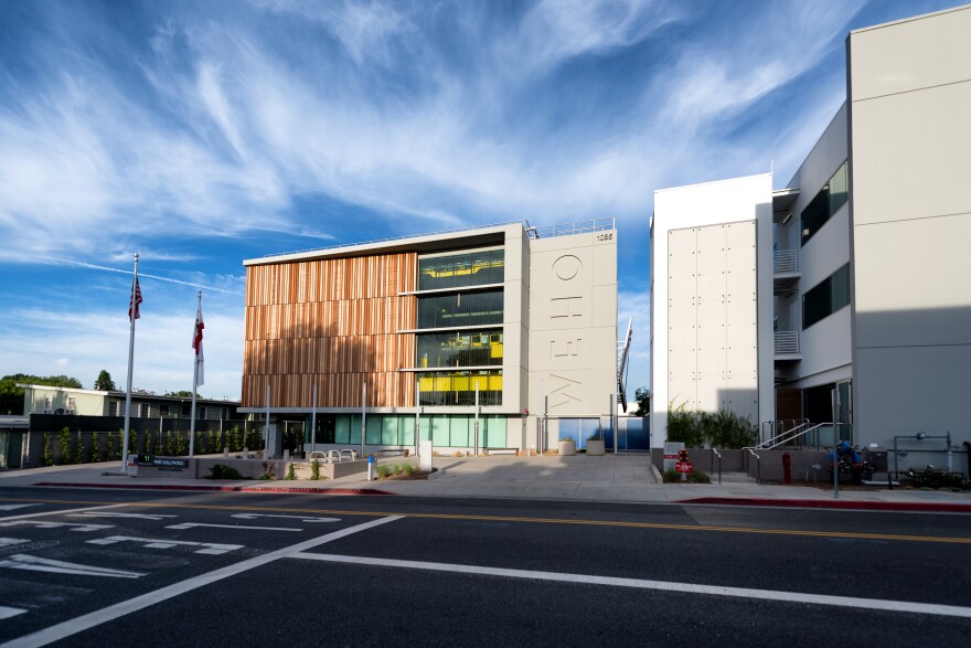 Automated Garage and Community Plaza at West Hollywood City Hall.