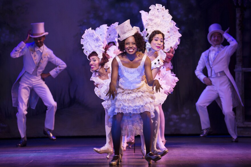 Adrienne Warren and company perform “I’m Just Wild About Harry” in Shuffle Along, or The Making of the Musical Sensation of 1921 and All That Followed, featuring music and lyrics by Noble Sissle and Eubie Blake, book by F.E. Miller and Aubrey Lyles, with a new book and direction by George C. Wolfe and choreography by Savion Glover, at The Music Box Theatre (239 West 45th Street).
© Julieta Cervantes