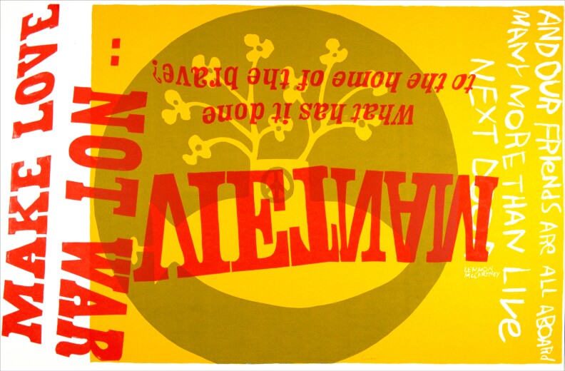 "yellow submarine," Corita serigraph, 1967.