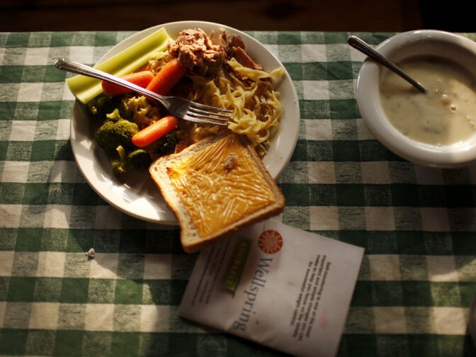 Students aim to consume 1,200 to 1,400 calories per day, a dramatic change for most of them.