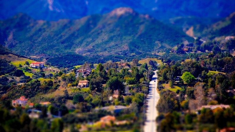 A view of Calabasas from the Red Rock Canyon Park hike in the Santa Monica Mountains.