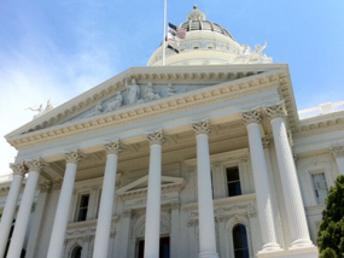 The California State Capitol building in Sacramento.