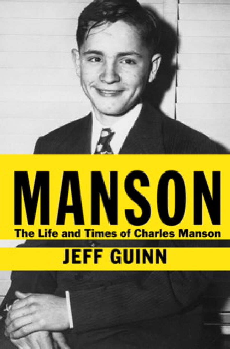 The cover of Jeff Guinn's, "Manson: The Life and Times of Charles Manson."