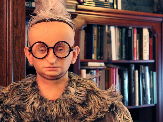 A life-size mannequin of Koo-Koo the Bird Girl from the 1932 film "Freaks." 