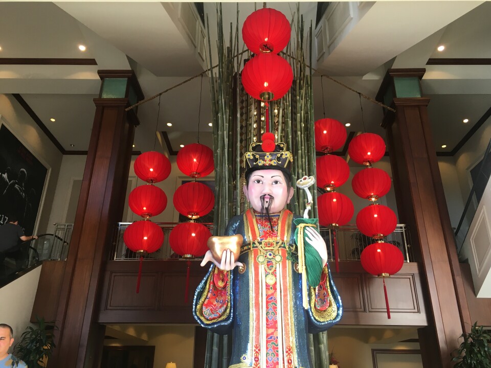 Money God Statue at the Americana, Glendale