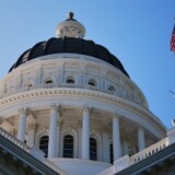 The California State Capitol building in Sacramento, California.