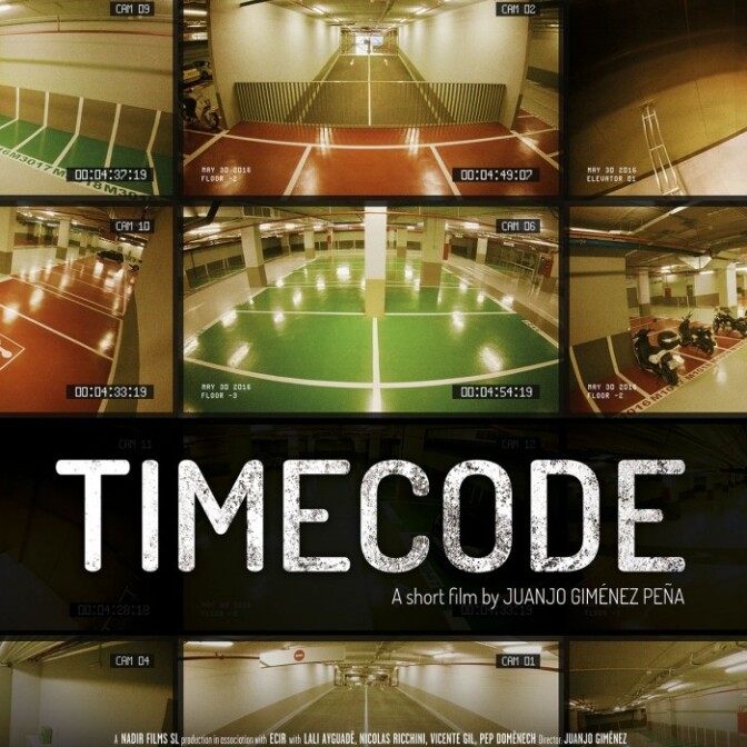 The official poster for the Oscar nominated live action short "Timecode."