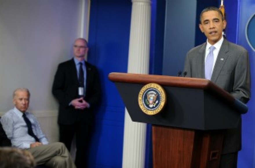 US President Barack Obama makes a statement on debt crisis at the White House in Washington, DC, on July 31, 2011.