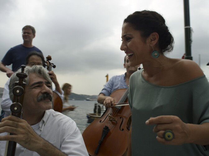 Still from the film "Music of Strangers: Yo-Yo Ma and the Silk Road Ensemble."