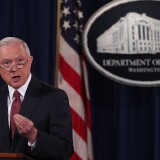 U.S. Attorney General Jeff Sessions speaks at the Justice Department on September 5, 2017.