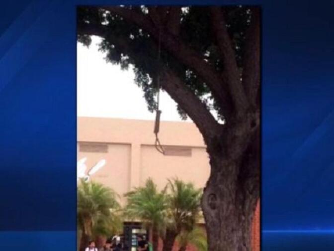 A noose found hanging at a Los Angeles-area high school.