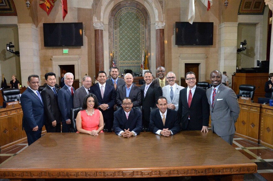 Nury Martinez is the only female among Los Angeles' 15 member city council. 
