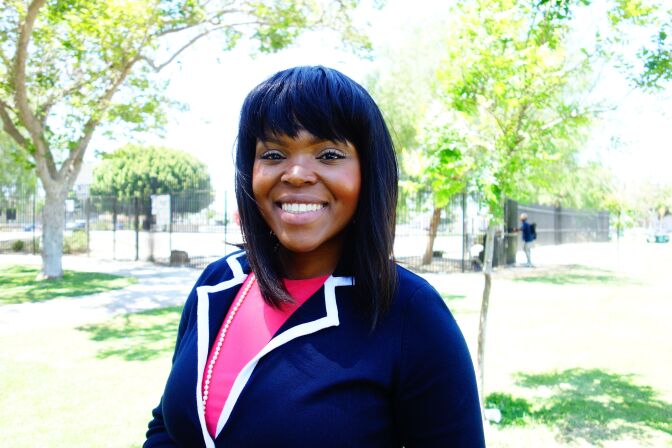 Aja Brown defeated former Mayor Omar Bradley in the 2013 Compton city election.
