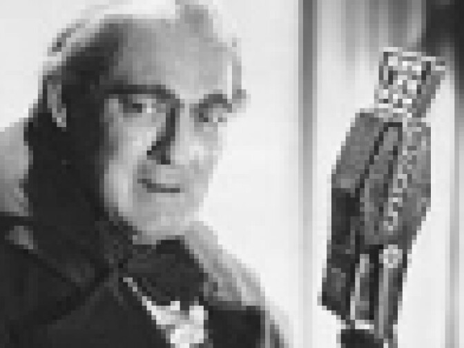 Lionel Barrymore as Scrooge.