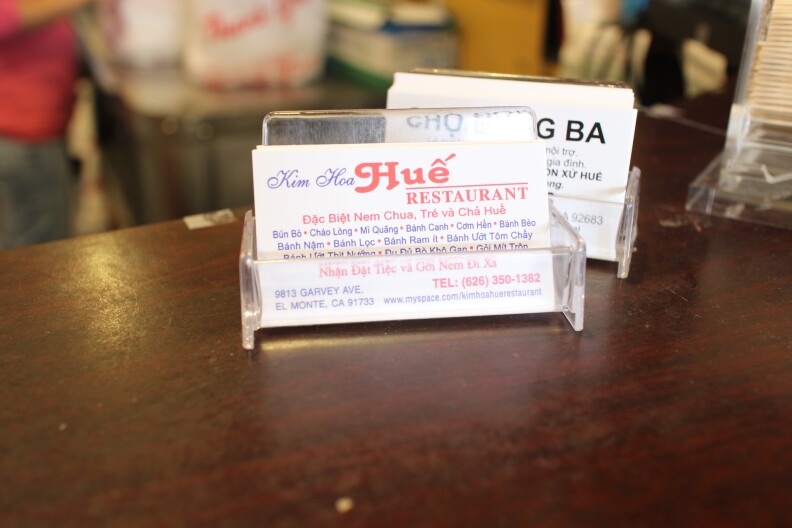 Kim Hoa Hue restaurant in El Monte.