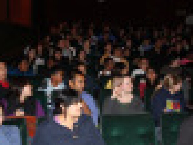 Audience members at the Reel Joy screening on March 10, 2010.