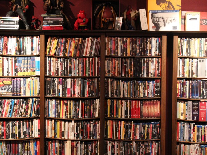 Guillermo del Toro's film collection.