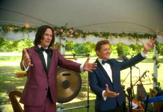 Keanu Reeves and Alex Winter star in "Bill & Ted Face The Music."