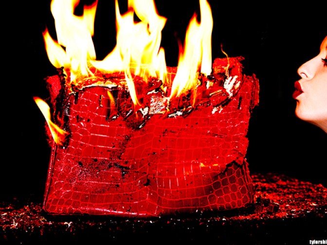 Portrait of Francesca Eastwood by photographer Tyler Shields. 