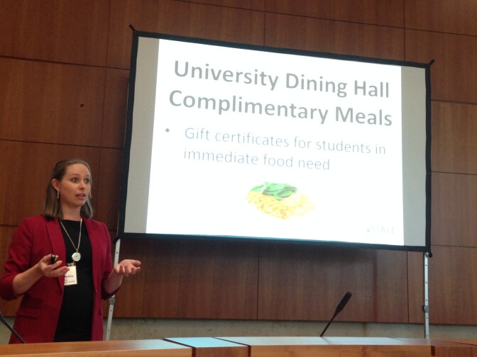 Jessica Medina, of Fresno State's Food Security Project, describe's her campuses effort to combat student hunger. 