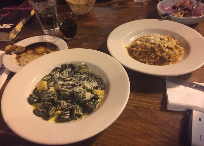 Pasta at Maccheroni Republic. 