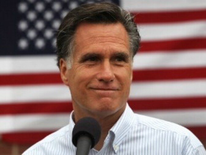 Republican presidential hopeful Mitt Romney 