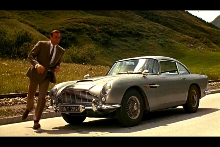 2. Goldfinger 1963 Aston Martin DB5: The greatest James Bond car is fitted by Q with "modifications" for this 1964 movie. The standard against which all spy, movie and TV cars are judged. Last year one of the cars used in the film sold at auction for $4.6 million.