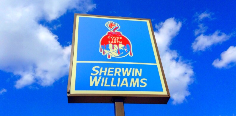 Sherwin Williams store sign
