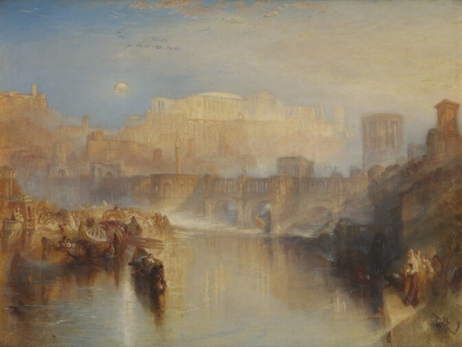 JMW Turner's The Dogano, San Giorgio, Citella from the Steps of the Europa, exhibited 1842
