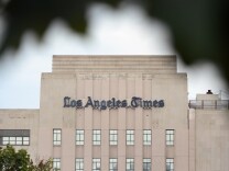 The Los Angeles Times Building in downtown Los Angeles, California on July 10, 2013. LA Times parent company Tribune Publishing recently purchased the San Diego Union-Tribune for $85 million, uniting the newspapers of California’s two largest cities.