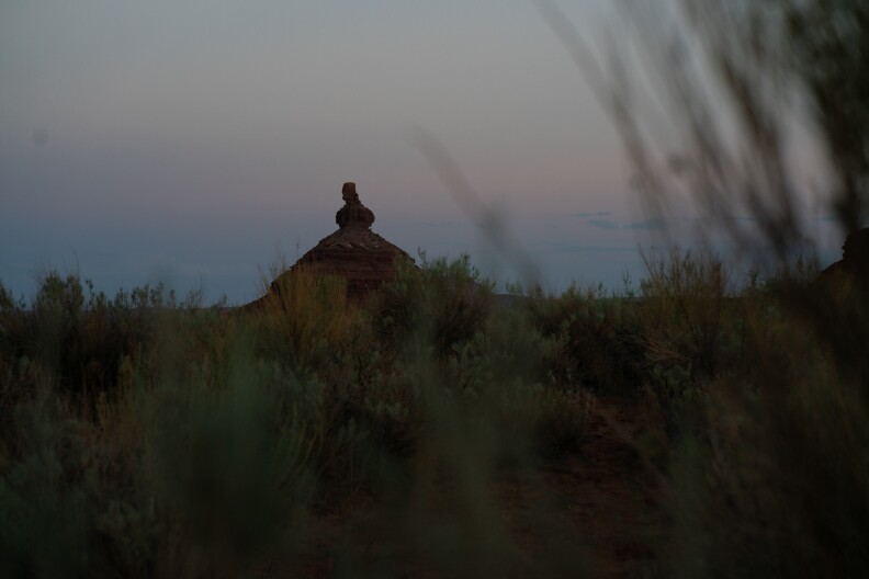 Dusk settles over The Valley of the Gods. The new boundary of Bears Ears not only restores Obama's original boundaries but also include 11,200 acres that were added during the Trump-era changes.